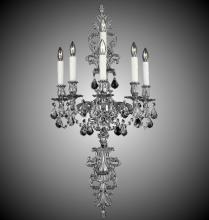 American Brass & Crystal WS9491-A-01G-PI - Six Light Wall Sconce